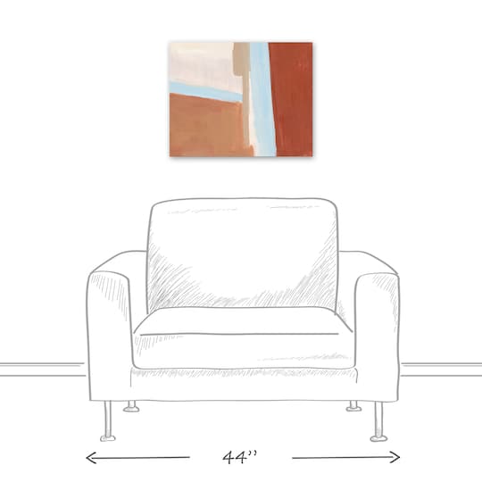Warm Abstract 20" x 16" Canvas Wall Art